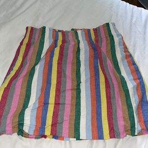 Jcrew rainbow striped skirt